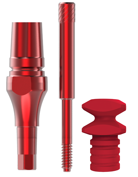 ETK3PRO/2.SET - Transferpfosten für geschlossenen Abdruck K3Pro 2mm inkl. Schraube und Abdruckkappe