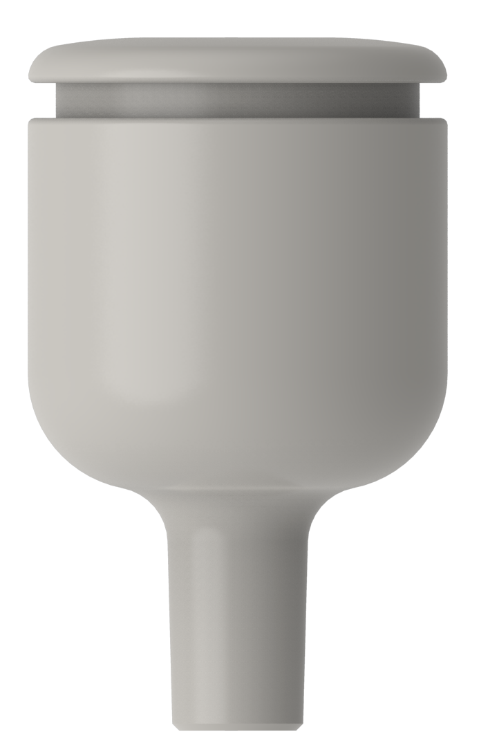 TA 60060/2 - 6,0 x 6,0mm Gingivaformer zentralverschraubt 2mm Pfosten