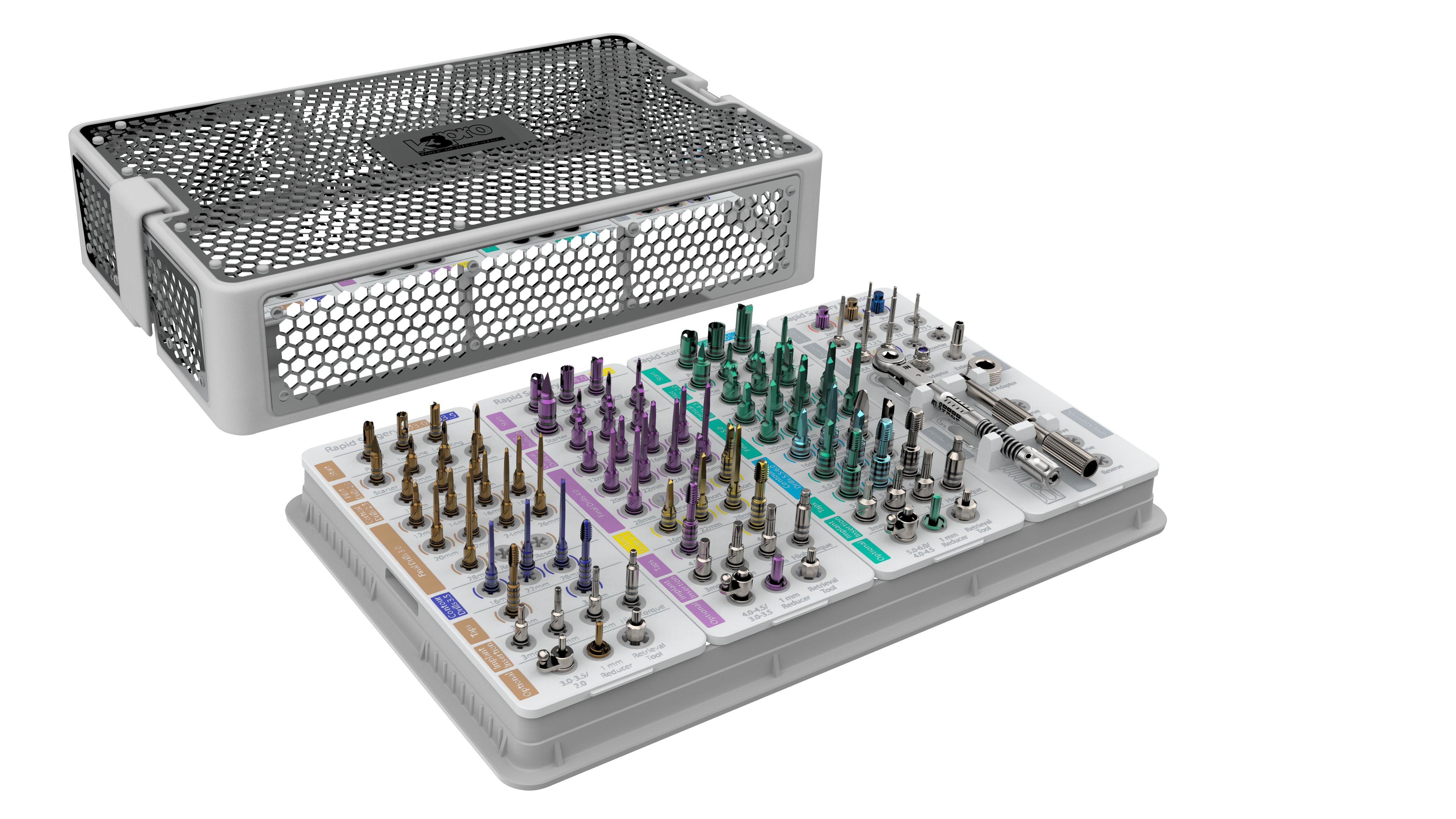 WT_RS_K3PRO - K3Pro Wash Tray Rapid Surgery voll bestückt