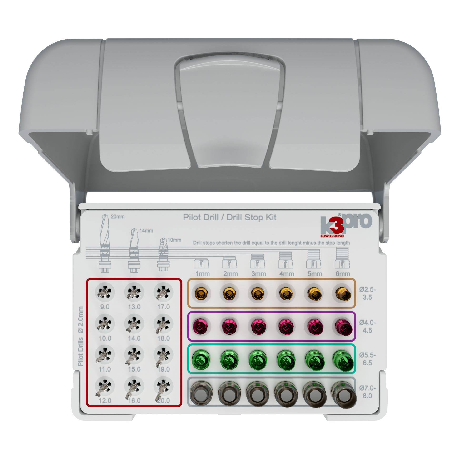 BS.PB01_K3PRO - K3Pro Bohrstop & Pilotbohrer Tray Version 2026